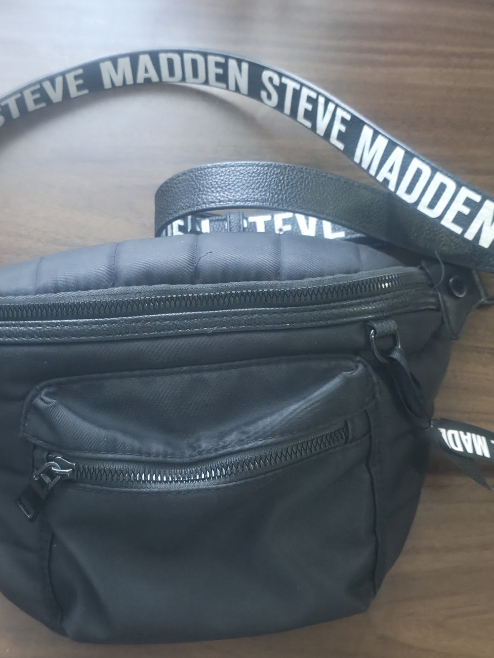 Steve Madden Black Men's Crossbody/Fanny Pack